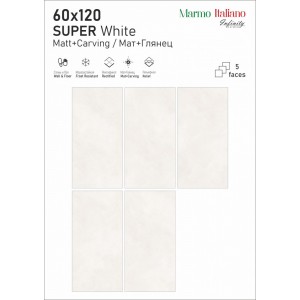 Infinity Ceramica Super White Liniar 60x120